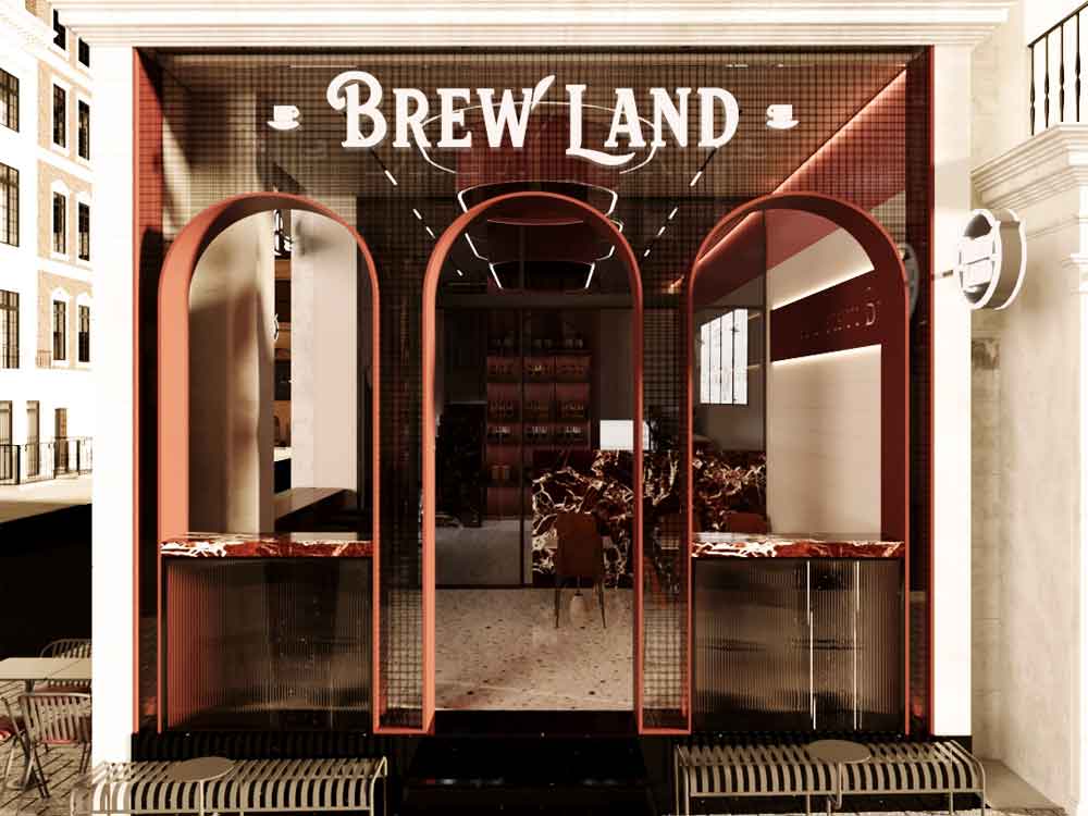 Brew Land Café contemporary and modern interior in Beyazıt
