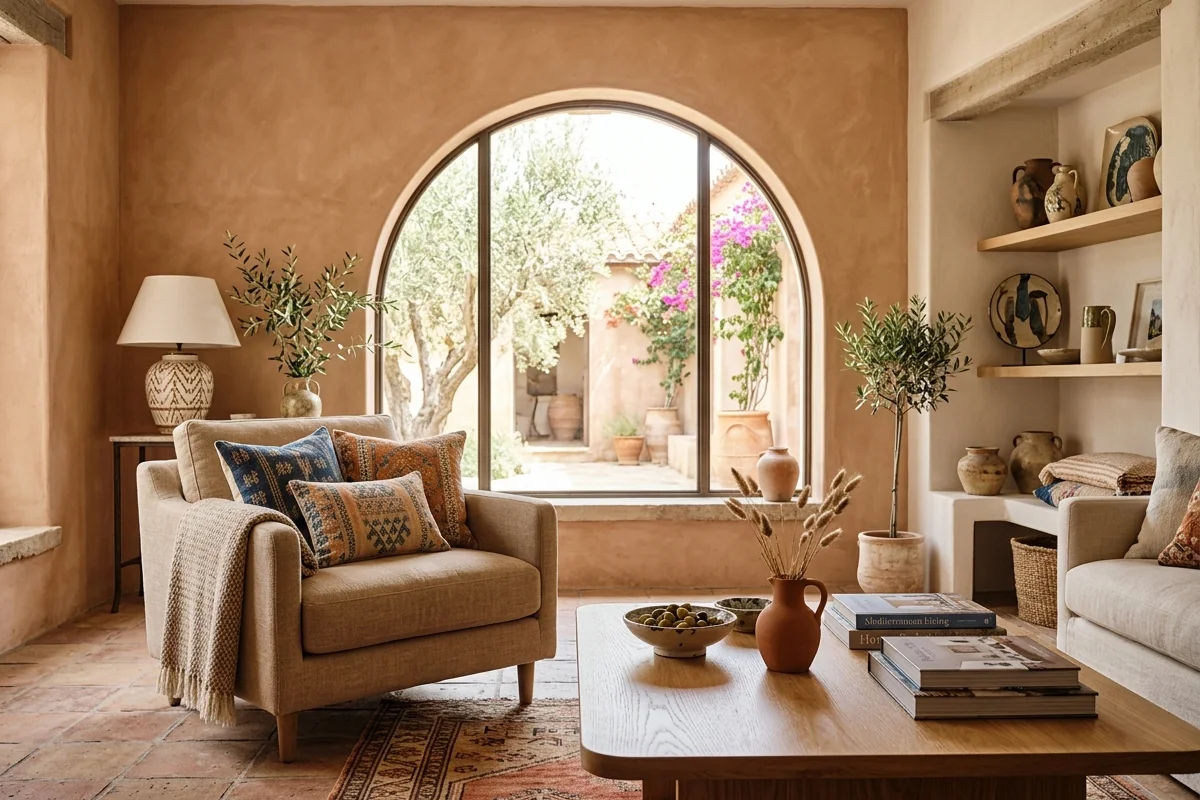 Creating a cohesive design theme for your home using a Mediterranean warm design style