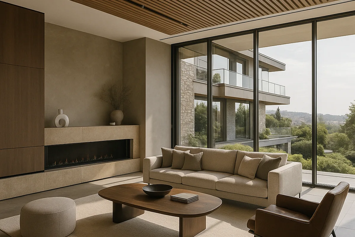 case study of modern villa interior design in Istanbul
