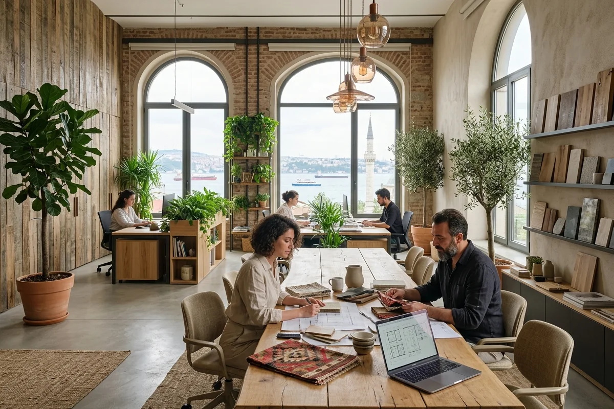 Sustainable luxury: Eco-friendly interior design in Istanbul — commercial eco-design office space
