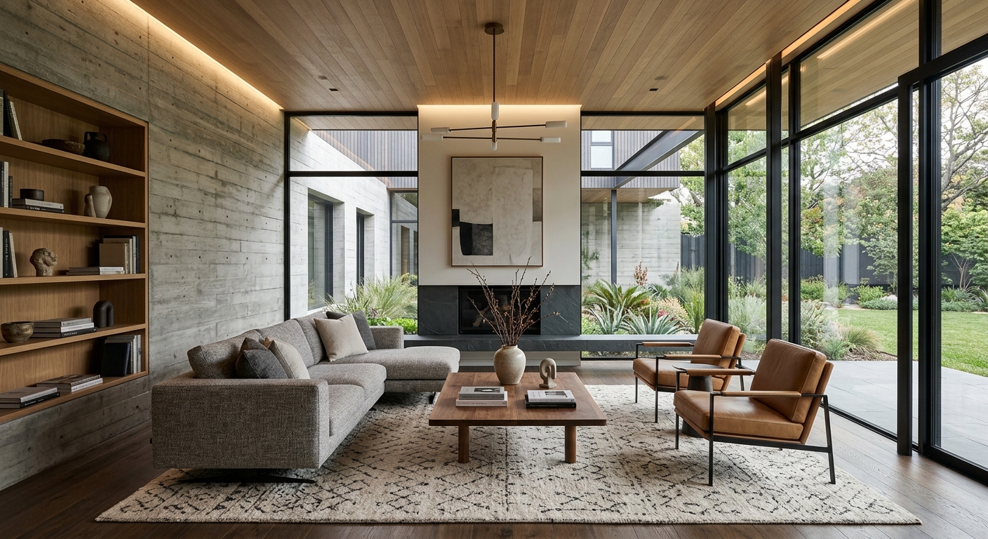 Interior design integrated with choosing architectural style home for cohesive look