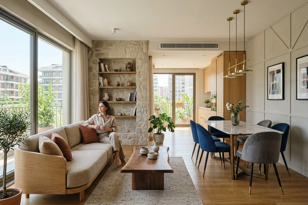 Istanbul düşler vadisi home design comparison of design styles shown in a modern renovation project Istanbul düşler vadisi home design comparison of design styles shown in a modern renovation project
